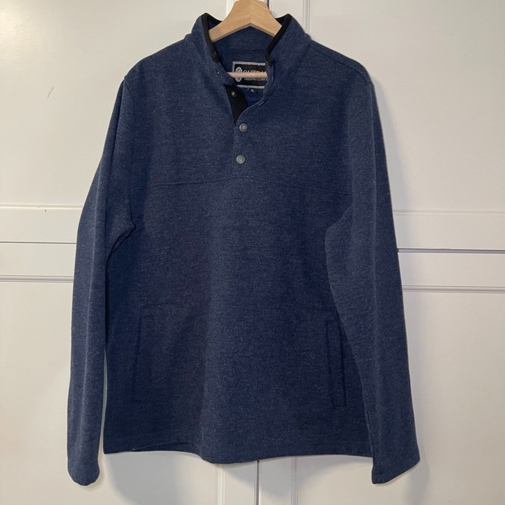 Outback Trading Company Mens Gavin Henley Blue Pullover Sweater XL